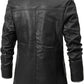 Black Sheepskin Faux Fur Trench: Stylish Single-Breasted Jacket