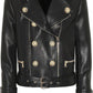 Black Shearling Elegance: Women’s Genuine Sheepskin Mid-Length Coat, Korean Style, Belted Slim Fit
