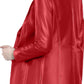Red Sheepskin Leather Blazer: Women's Slim Fit Korean Fashion Coat