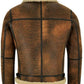 Men's Bomber Shearling Fur Motorcycle Jacket