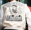 Back of AC Milan-inspired Off-White varsity jacket with embroidered graphic