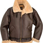 Men's Bomber Shearling Fur Motorcycle Jacket