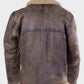 Men's Bomber Shearling Fur Motorcycle Jacket