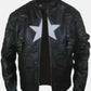 Black Genion Leather captain America Biker Jacket Leather jacket s,Mens Leather Coats and jackets ,Leather Jacket women s |Leather coats for men 